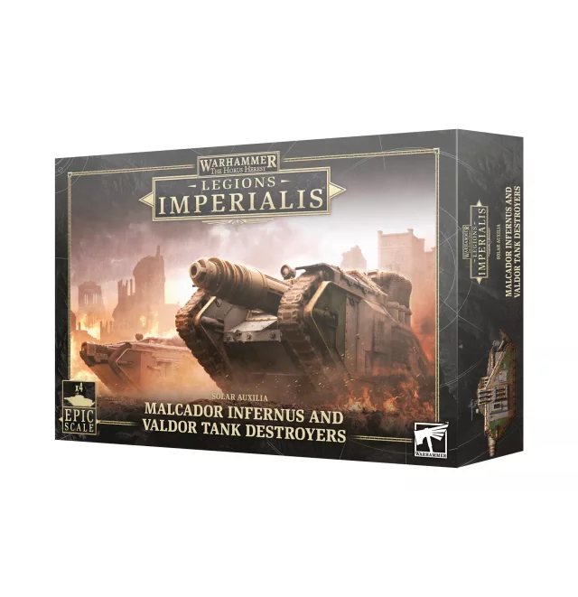 Warhammer: Horus Heresy - Legions Imperialis - Solar Auxilia Malcador Infernus and Valdor Tank Destroyers - Brettspiel