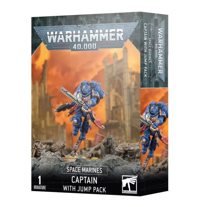 W40k: Space Marines - Captain with Jump Pack (1 Figur) - Warhammer