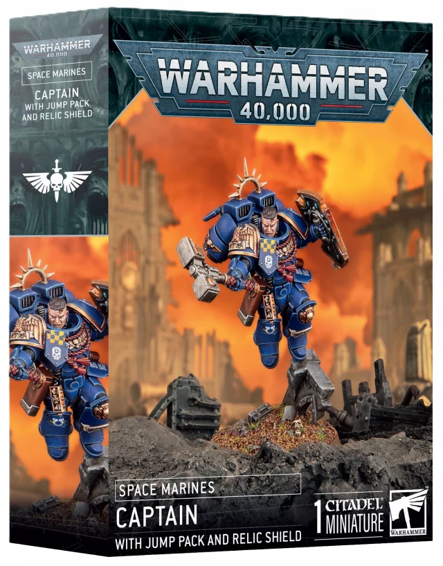 W40k: Space Marines - Captain with Jump Pack and Relic Shield (1 Figur) - Warhammer
