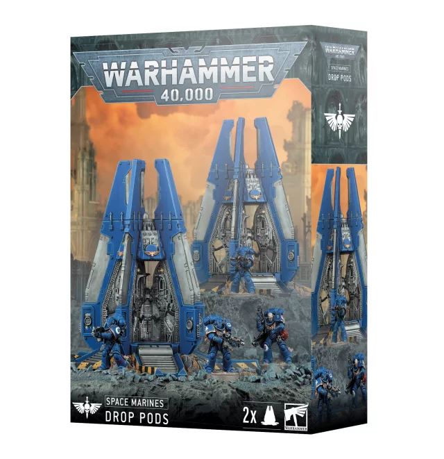 W40k: Space Marines - Drop Pods (2 Figuren) - Warhammer