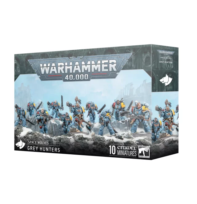 W40k: Space Wolves - Grey Hunters (10 Figuren) - Warhammer