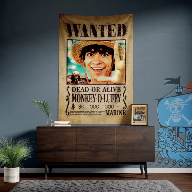 Flagge One Piece - Wanted Law & Kid - Anime