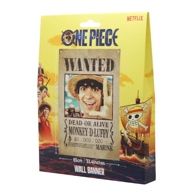 Flagge One Piece - Wanted Law & Kid - Poster