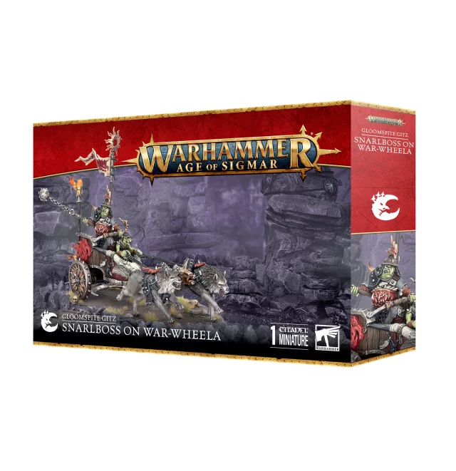 W-AOS: Gloomspite Gitz - Snarlboss On War-Wheela (1 Figur) - Brettspiel