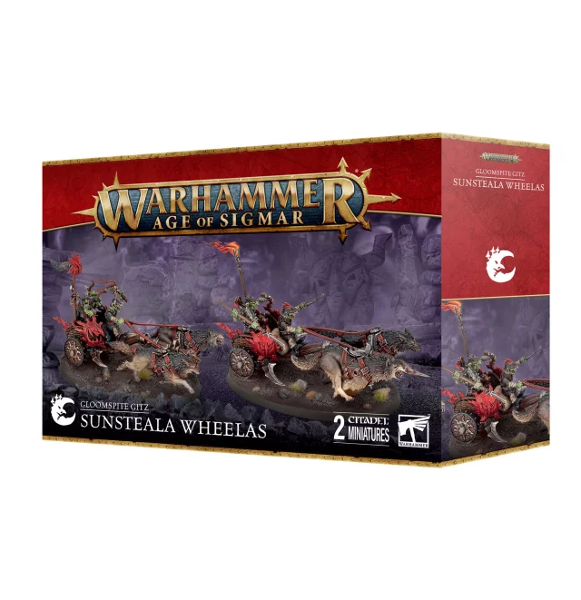 W-AOS: Gloomspite Gitz - Sunsteala Wheelas (2 Figuren) - Brettspiel
