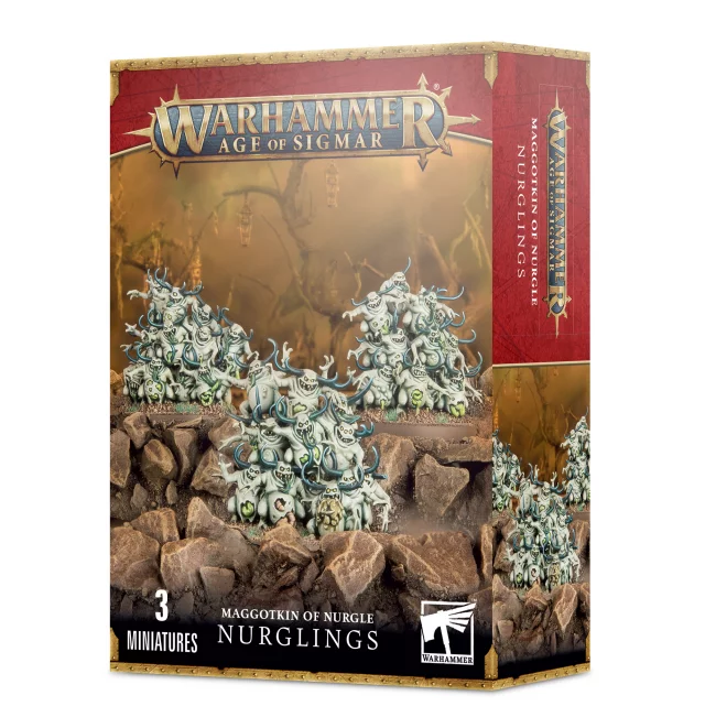 W-AOS: Maggotkin of Nurgle - Nurglings (3 Figuren) - Warhammer