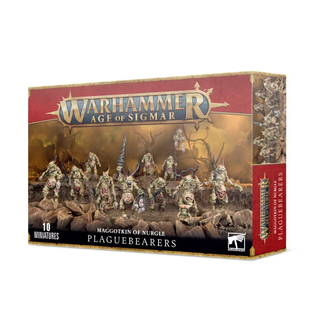 W-AOS: Maggotkin of Nurgle - Plaguebearers (10 Figuren) - Warhammer
