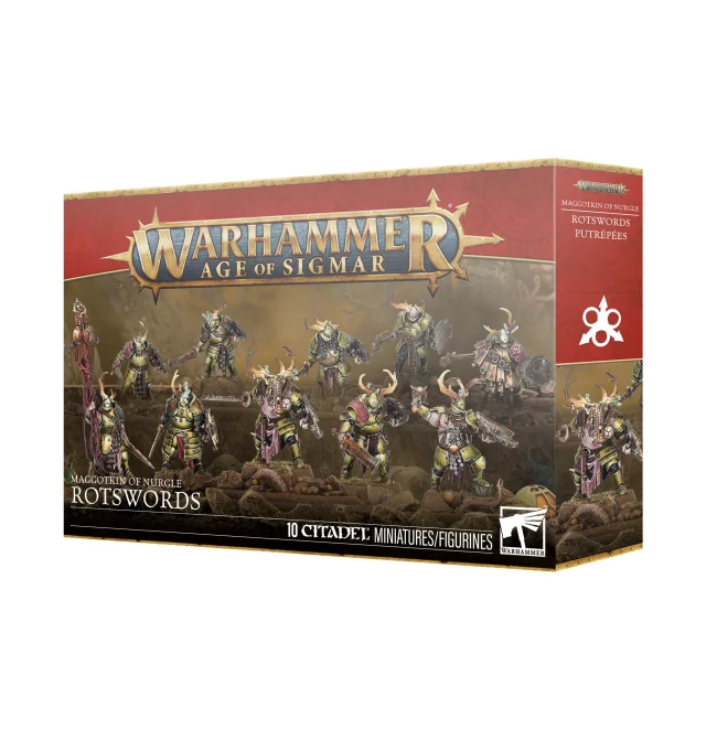 W-AOS: Maggotkin of Nurgle - Rotswords (10 Figuren) - Warhammer