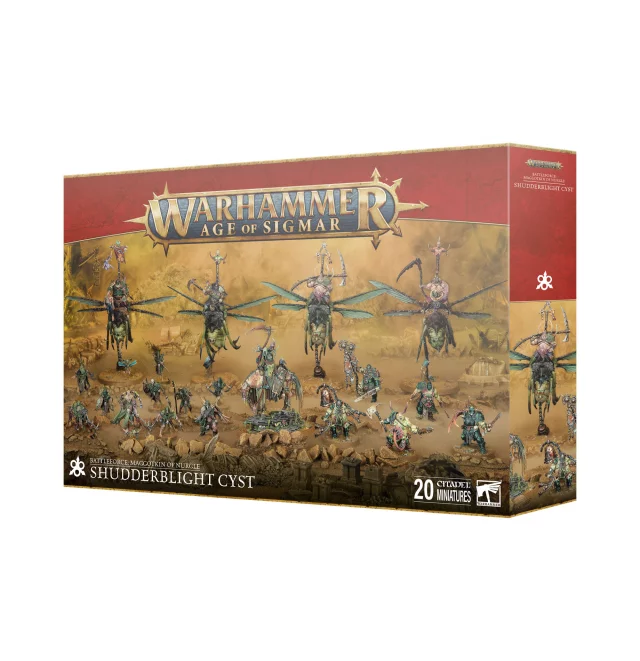 W-AOS: Maggotkin of Nurgle - Shudderblight Cyst (20 Figuren) - Warhammer