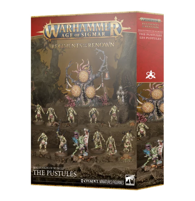 W-AOS: Maggotkin of Nurgle - The Pustules (12 Figuren) - Warhammer