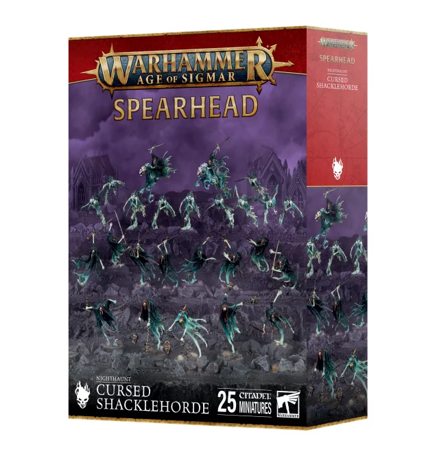 W-AOS: Nighthaunt - Cursed Shacklehorde (25 Figuren) - Warhammer