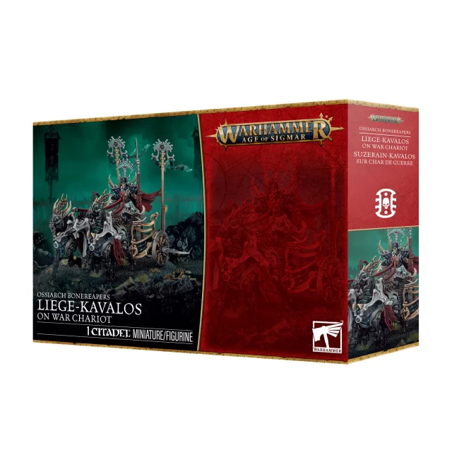 W-AOS - Ossiarch Bonereapers - Liege-Kavalos on War Chariot (1 Figur) - Warhammer