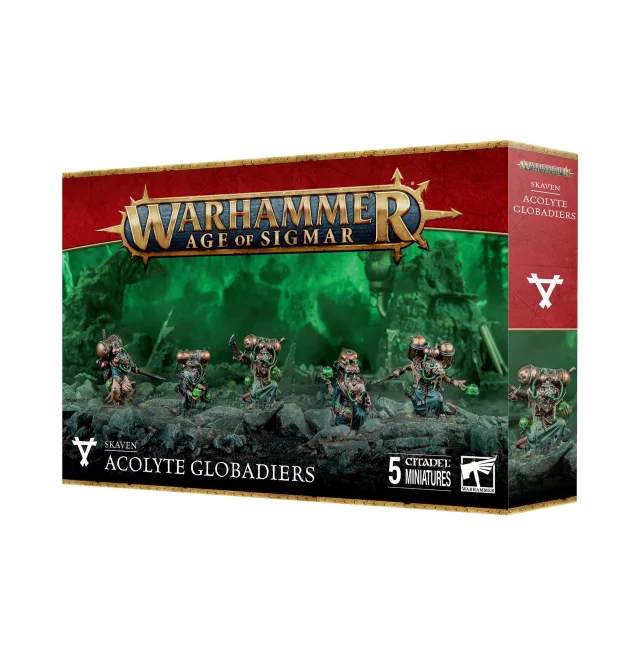 W-AOS: Skaven - Acolyte Globadiers (5 Figuren) - Warhammer