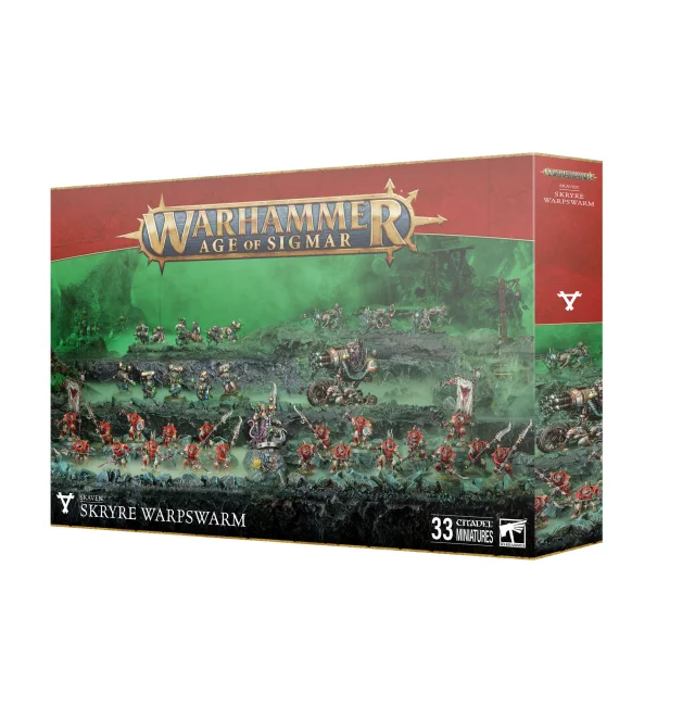 W-AOS: Skaven - Skryre Warpswarm (33 Figuren) - Brettspiel
