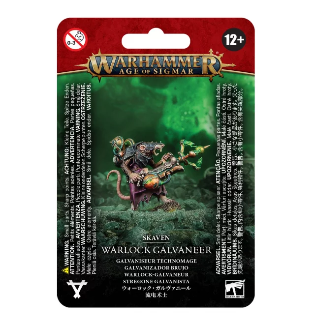 W-AOS: Skaven - Warlock Galvaneer (1 Figur) - Warhammer