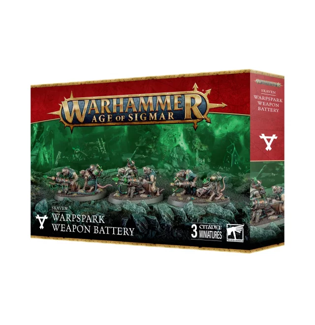 W-AOS: Skaven - Warpspark Weapon Battery (3 Figuren) - Warhammer