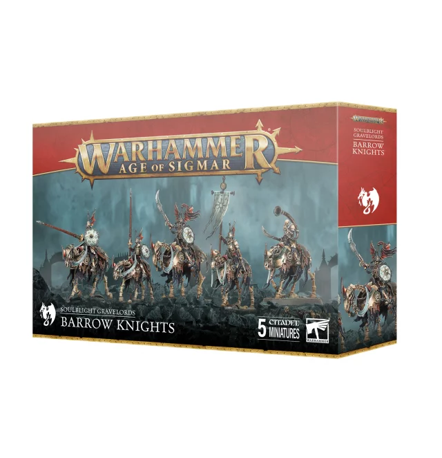 W-AOS: Soulblight Gravelords - Barrow Knights (5 Figuren) - Warhammer