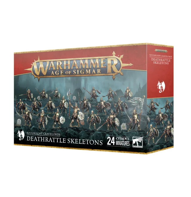 W-AOS: Soulblight Gravelords - Deathrattle Skeletons (24 Figuren) - Warhammer
