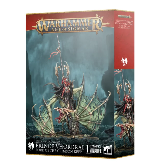 W-AOS: Soulblight Gravelords - Prince Vhodrai Lord of The Crimson Keep (1 Figur) - Warhammer
