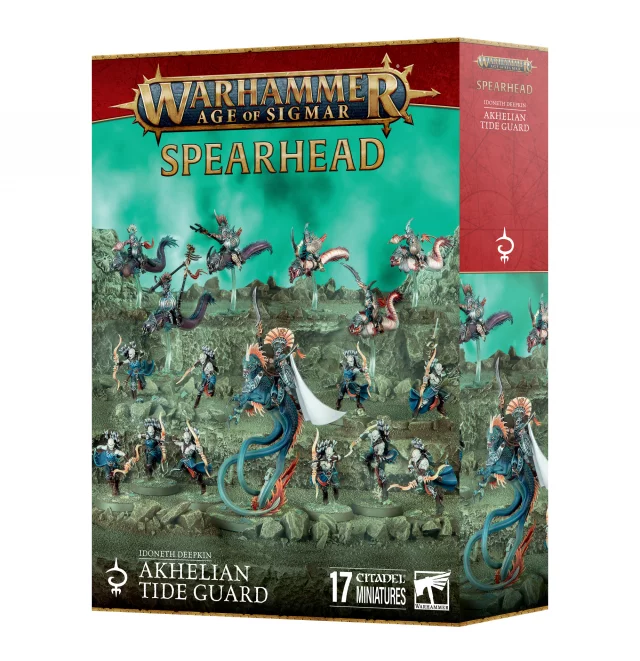 W-AOS: Spearhead - Akhelian Tide Guard (17 Figuren) - Warhammer