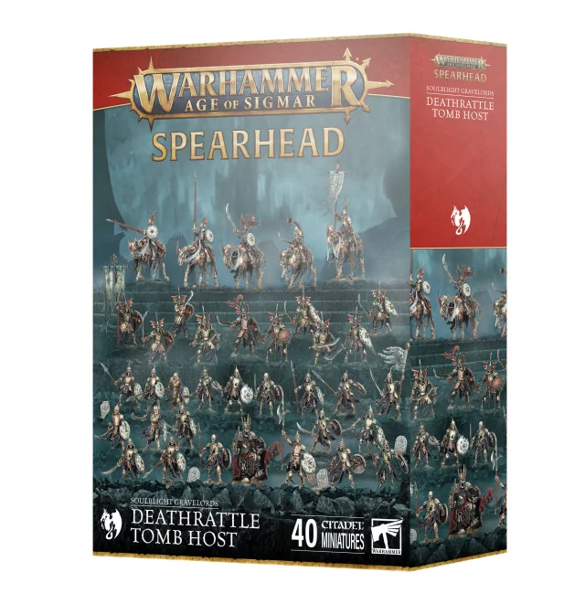 W-AOS: Spearhead - Deathrattle Tomb Host (40 Figuren) - Warhammer
