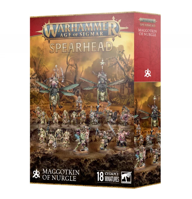 W-AOS: Spearhead - Maggotkin of Nurgle (18 Figuren) - Warhammer