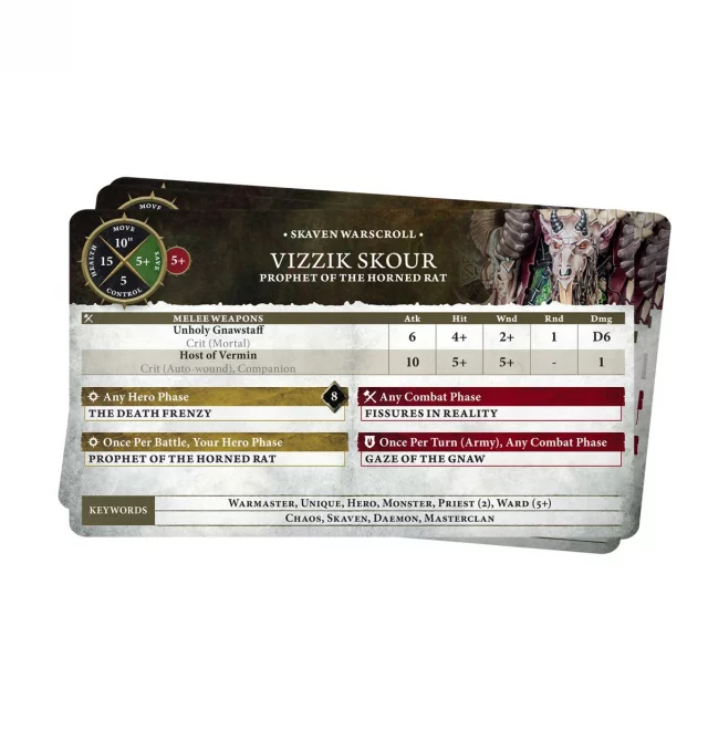 W-AOS: Warscroll Cards: Skaven - Spielanleitung