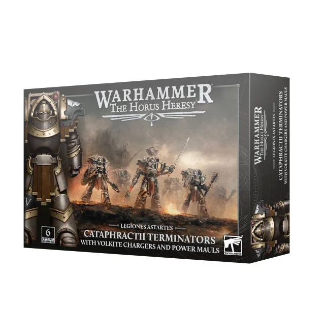 Warhammer: Horus Heresy - Legiones Astartes - Cataphractii Terminators with Volkite Chargers and Power Mauls (6 Figuren) - Brettspiel