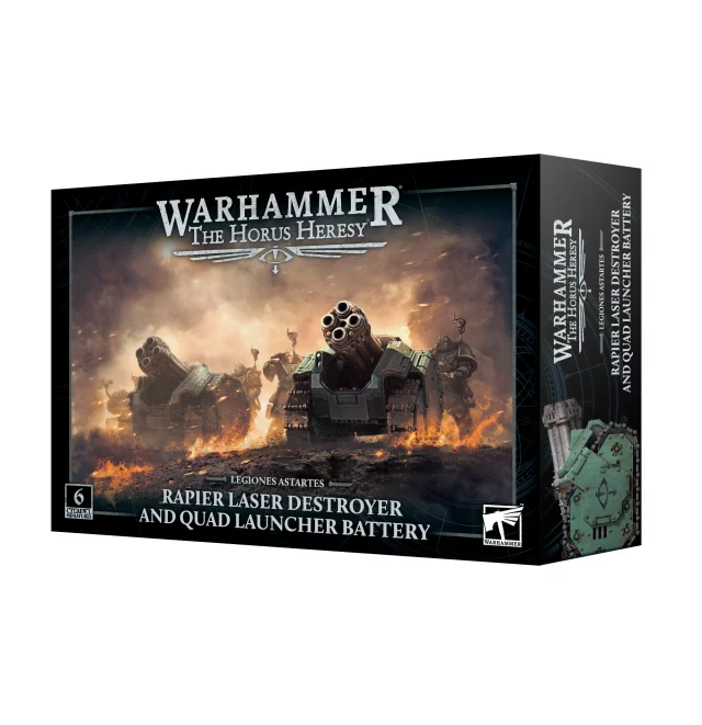 Warhammer: Horus Heresy - Legiones Astartes - Rapier Laser Destroyer and Quad Launcher Battery (6 Figuren) - Brettspiel