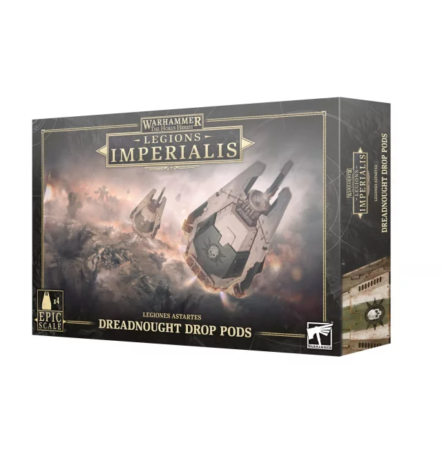 Warhammer: Horus Heresy - Legions Imperialis - Legiones Astartes Dreadnaught Drop Pods (4 Figuren) - Brettspiel
