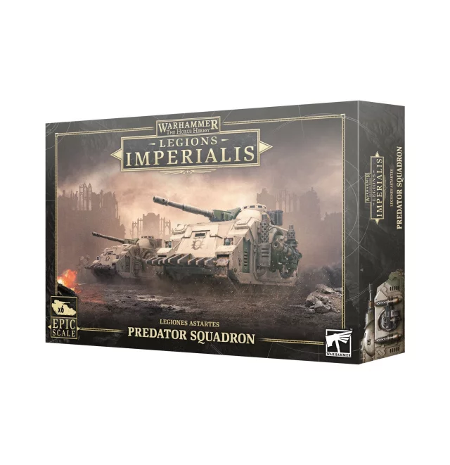 Warhammer: Horus Heresy - Legions Imperialis - Legiones Astartes Predator Squadron (6 Figuren) - Brettspiel