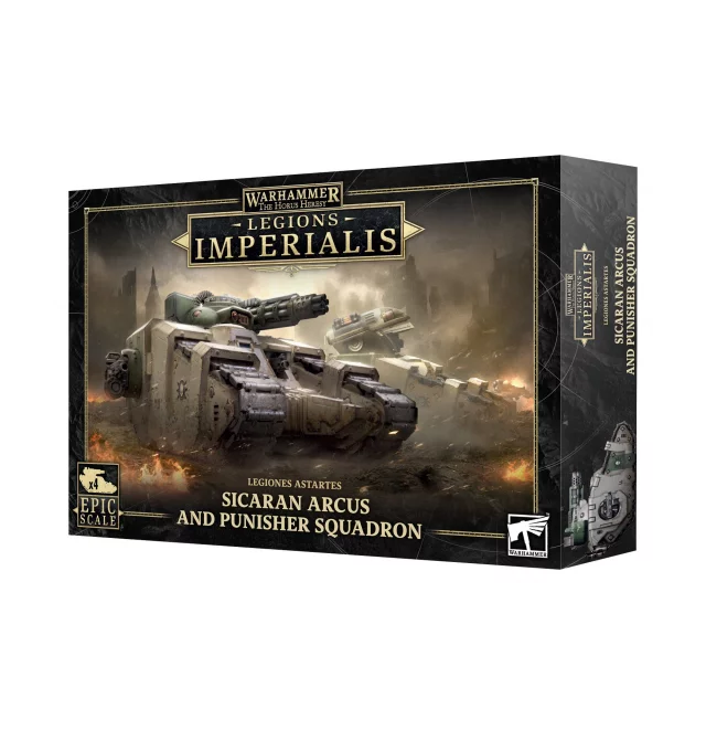 Warhammer: Horus Heresy - Legions Imperialis - Legiones Astartes Sicaran Arcus and Punisher Squadron (4 Figuren) - Brettspiel