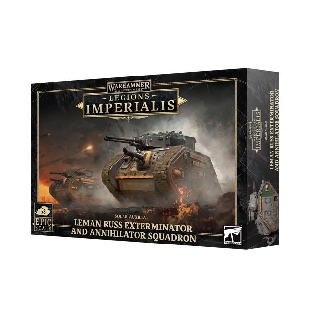 Warhammer: Horus Heresy - Legions Imperialis - Solar Auxilia Leman Russ Exterminator and Annihilator Squadron (8 Figuren) - Brettspiel