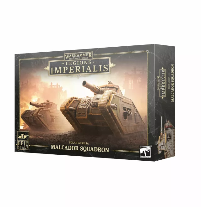 Warhammer: Horus Heresy - Legions Imperialis - Solar Auxilia Malcador Squadron (4 Figuren) - Brettspiel