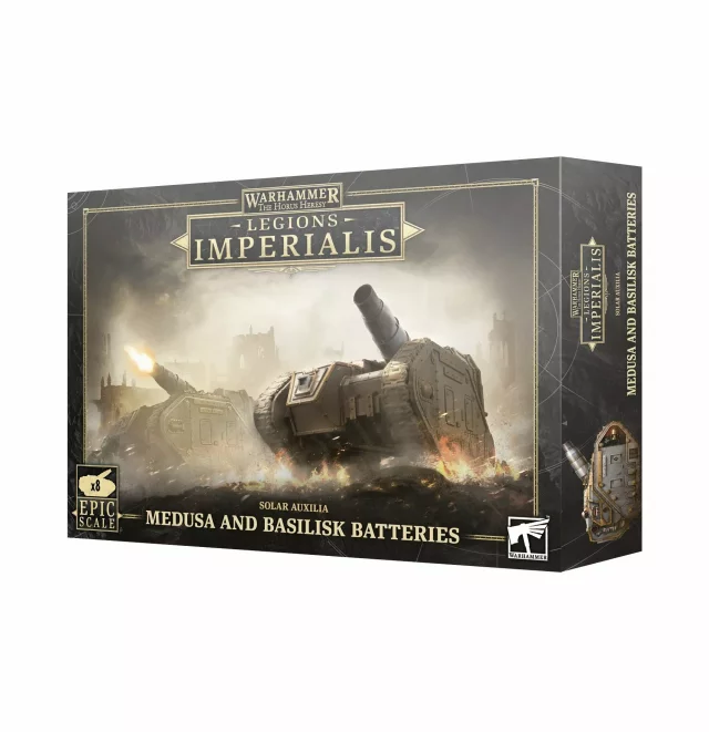 Warhammer: Horus Heresy - Legions Imperialis - Solar Auxilia Medusa and Basilisk Batteries (8 Figuren) - Brettspiel