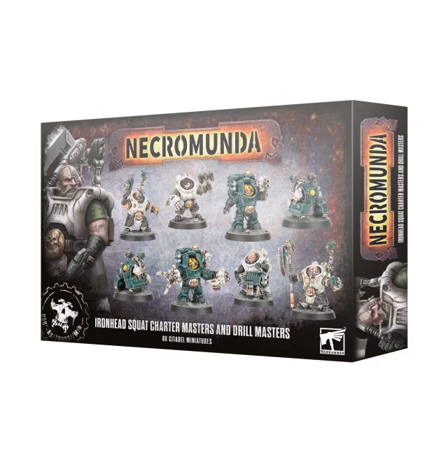 Warhammer Necromunda - Ironhead Squat Charter Masters and Drill Masters (8 Figuren) - Brettspiel
