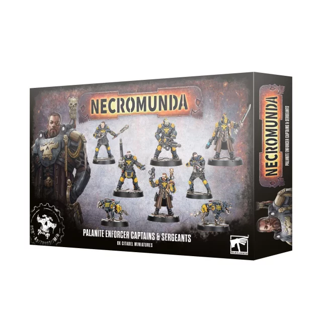 Warhammer Necromunda: Palanite Enforcer - Captains & Sergeants (8 Figuren) - Brettspiel