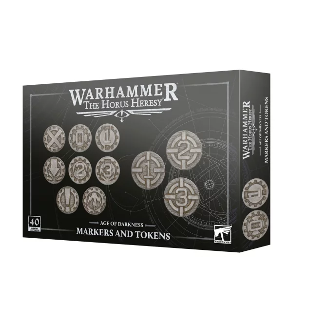 Warhammer: The Horus Heresy - Age of Darkness - Markers and Tokens (40 Stck) - Brettspiel