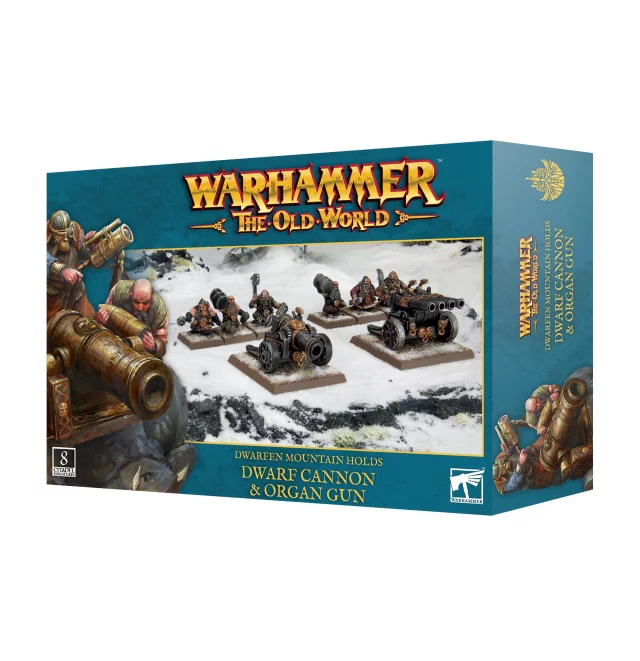 Warhammer The Old World - Dwarfen Mountain Holds - Dwarf Cannon & Organ Gun (8 Figuren) - Warhammer: Old World