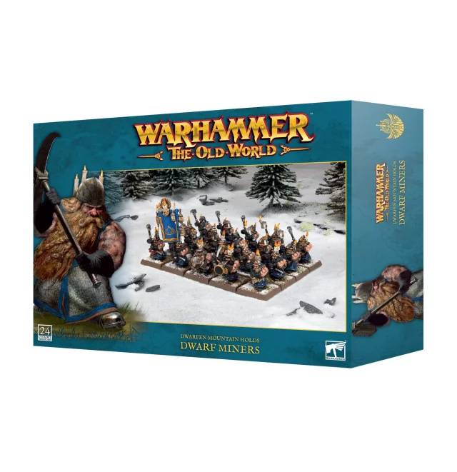 Warhammer The Old World - Dwarfen Mountain Holds - Dwarf Miners (24 Figuren) - Warhammer: Old World