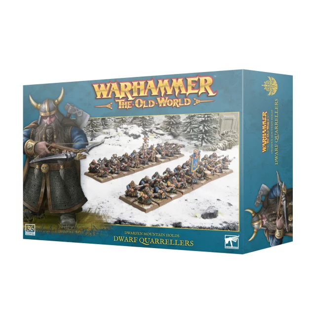 Warhammer The Old World - Dwarfen Mountain Holds - Dwarf Quarrelers (36 Figuren) - Warhammer: Old World