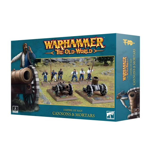 Warhammer The Old World - Empire of Man - Cannons and Mortars (8 Figuren) - Warhammer: Old World