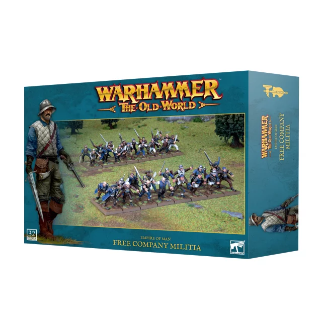 Warhammer The Old World - Empire of Man - Free Company Militia (32 Figuren) - Warhammer: Old World