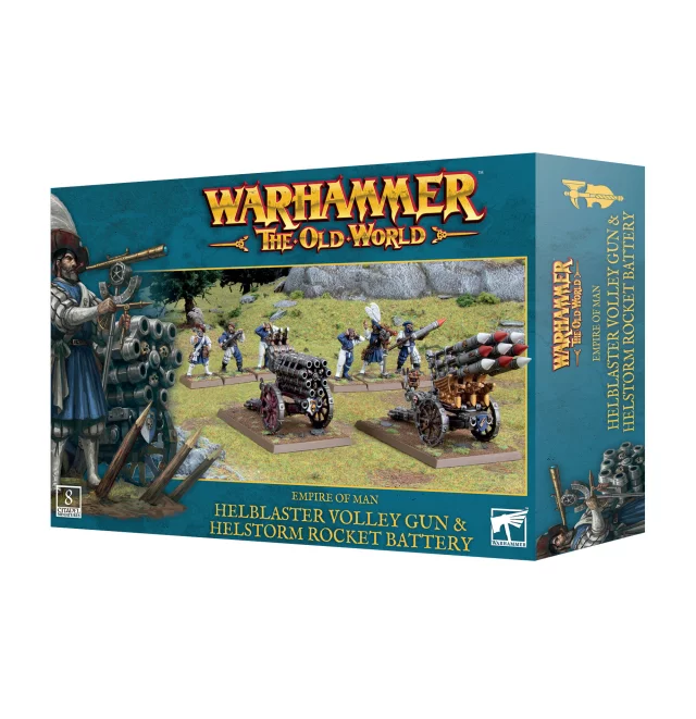 Warhammer The Old World - Empire of Man - Helblaster Volley Gun & Helstorm Rocket Battery (8 Figuren) - Warhammer: Old World