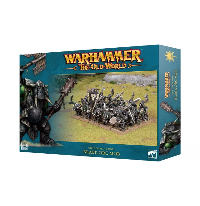 Warhammer The Old World - Orc & Goblin Tribes - Black Ork Mob (20 figuren) - Warhammer: Old World