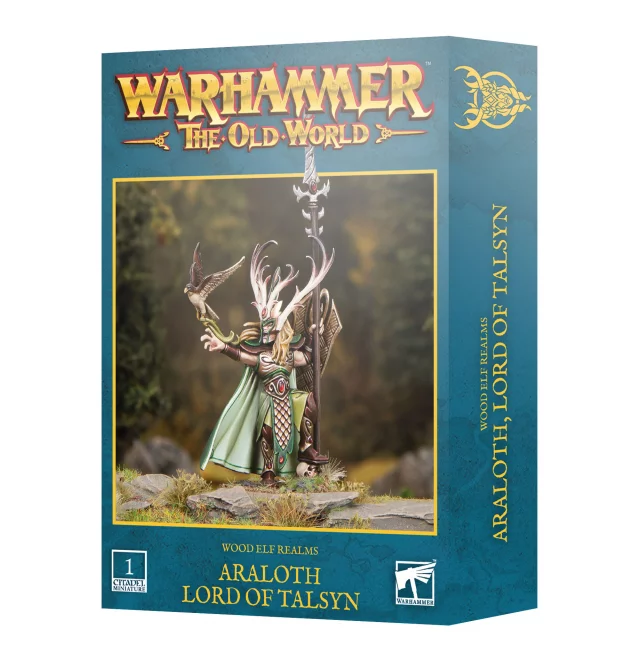 Warhammer The Old World - Wood Elf Realms - Araloth Lord of Talsyn (1 Figur) - Warhammer: Old World