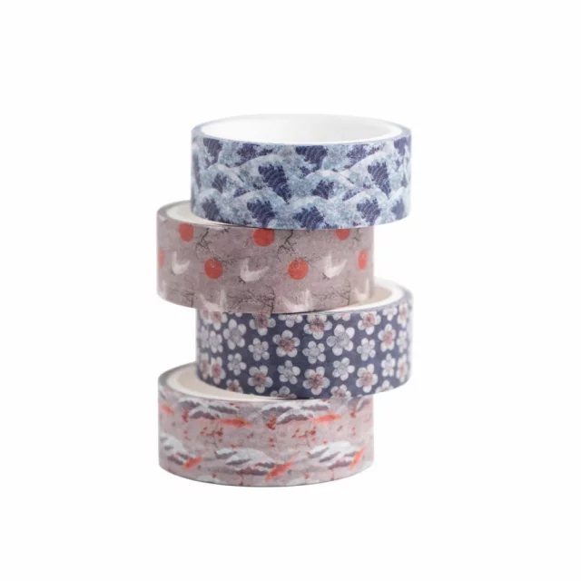 Washi Tape Hokusai - The Great Wave of Kanagawa (4 Stück) - Hokusai Katsushika