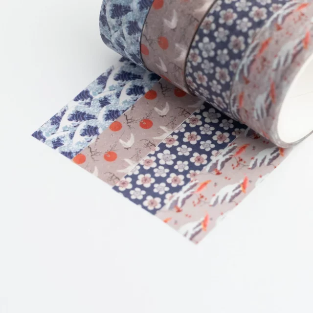 Washi Tape Hokusai - The Great Wave of Kanagawa (4 Stück) - Abdeckband