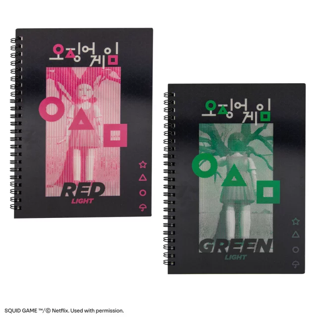 Notizbuch Squid Game - Red Light, Green Light (lentikular)
