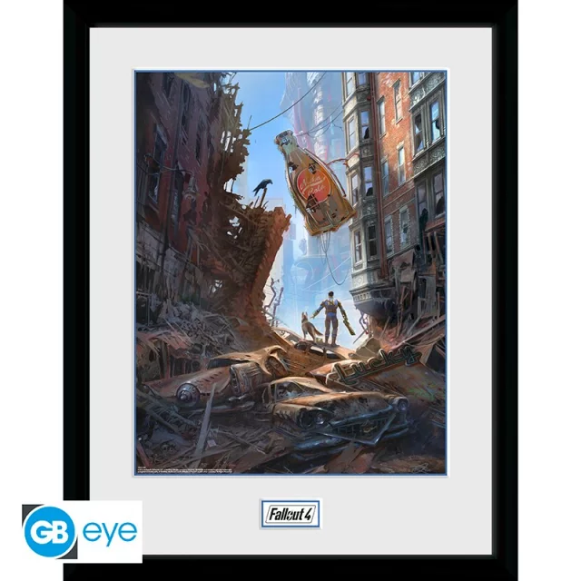 Gerahmtes Poster Fallout - Street Scene